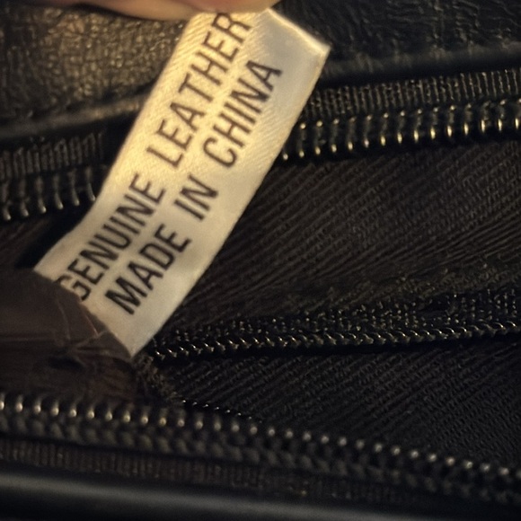 Gianni Bernini black leather shoulder bag purse - Picture 5 of 7